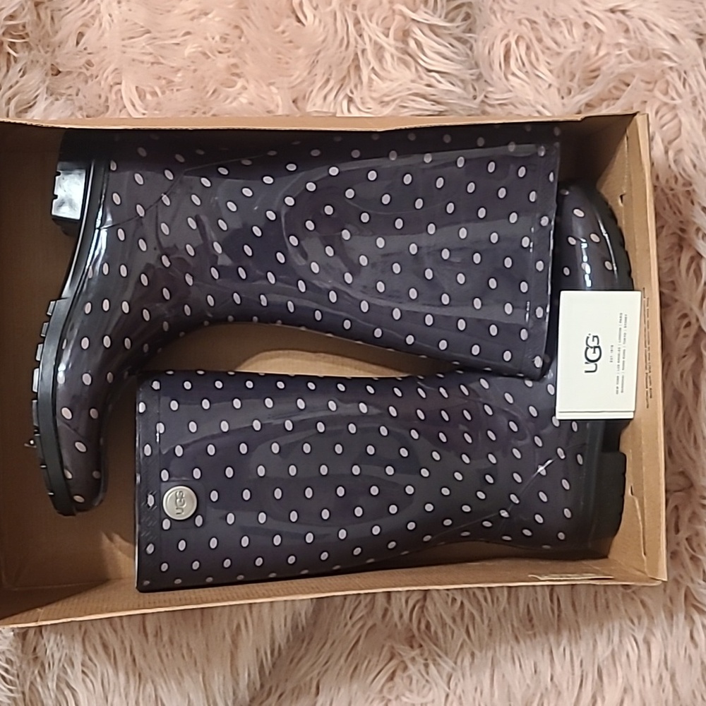 Ugg Shayne Polka Dot Rain Boots